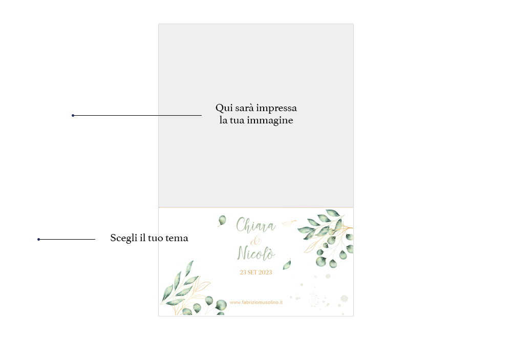 Cornice Photo Booth Matrimonio Floreale con Nomi degli Sposi – Personalizzazione Elegante Cornice floreale personalizzata con i nomi degli sposi per photo booth matrimonio - servizio fotografico elegante e unico per eventi speciali.