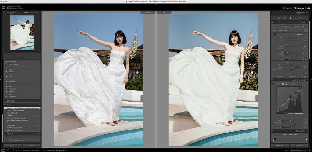 Preset di Lightroom per la post-produzione delle foto di matrimonio