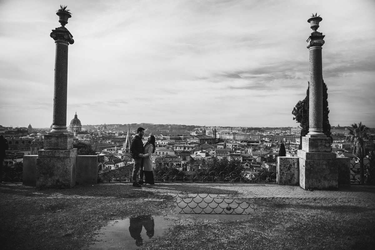 Shooting fotografico coppie romantiche a Roma Scatti di coppie innamorate: emozioni e spontaneità a Roma