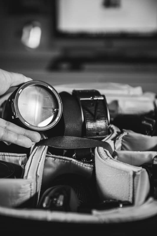 Kit fotografico professionale pronto per la copertura di un intero matrimonio a Roma
