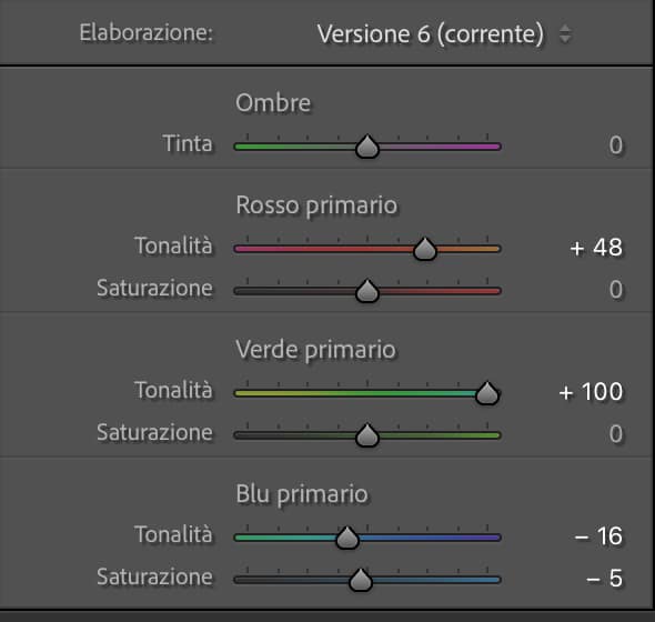 Calibrazione di Lightroom: personalizzazione e gestione dei colori Strumento di Calibrazione di Lightroom per personalizzare i colori