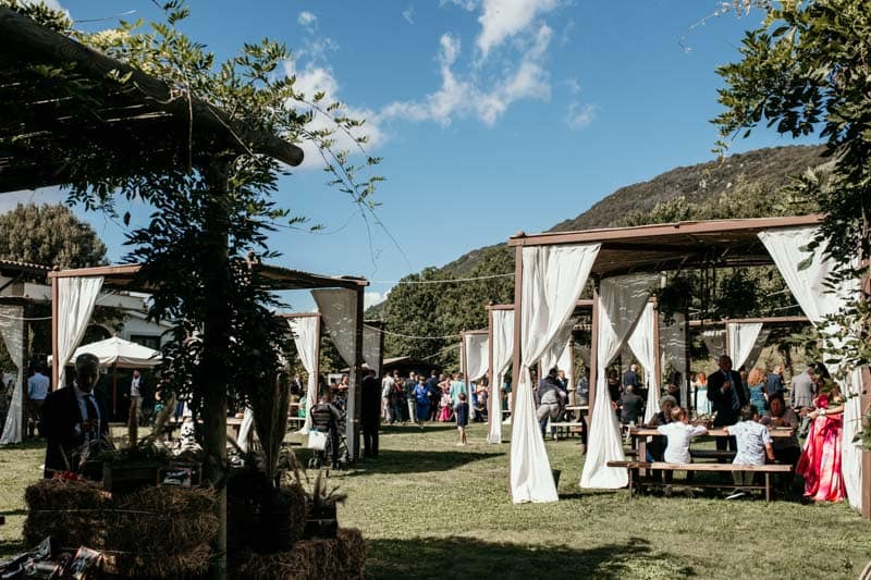 Quattro Fratelli Carpineto giardino esterno ristorante per matrimonio roma