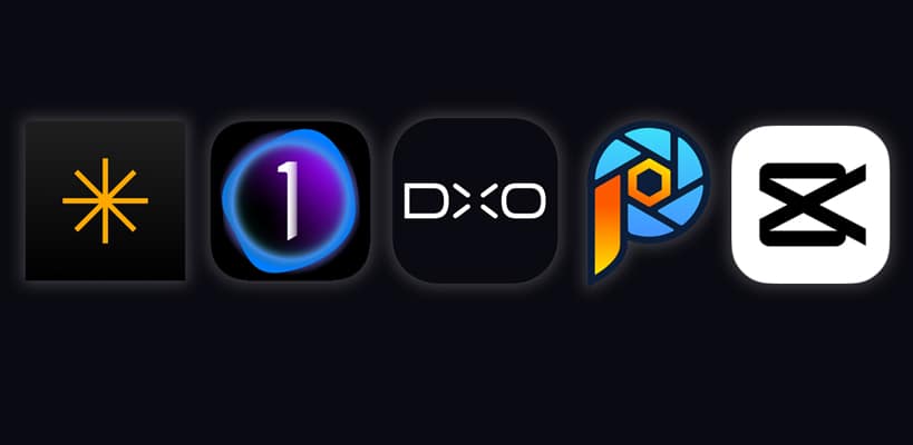 I migliori software per il fotoritocco fotografico: Luminar Neo, Capture One, DxO, PaintShop Pro e CapCut Rappresentazione dei software di editing fotografico: Luminar Neo, Capture One, DxO Photo Lab, Corel PaintShop Pro e CapCut.